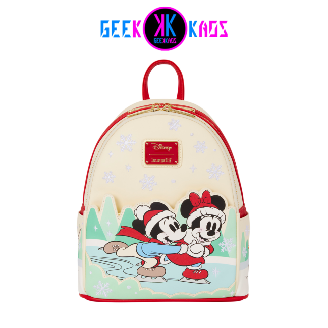 MINI MOCHILA - DISNEY - ICE SKATING MICKEY AND MINNIE