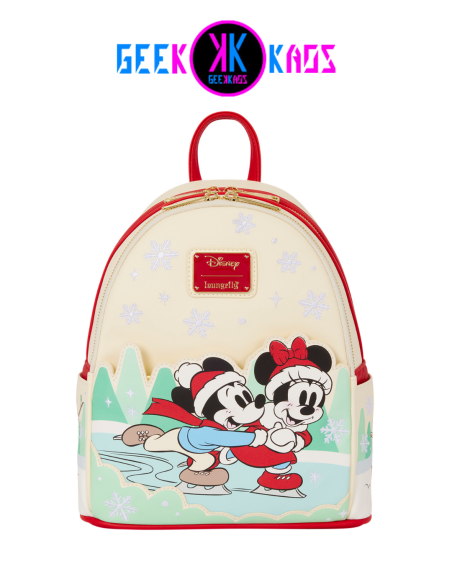 MINI MOCHILA - DISNEY - ICE SKATING MICKEY AND MINNIE