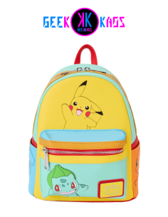 MINI MOCHILA - POKEMON - PIKACHU AND BULBASAUR