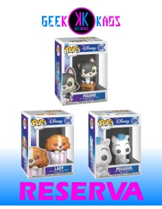 3-PACK - FUNKO POP! - DISNEY - PEGASUS 1846, FIGARO 1847, LADY 1848