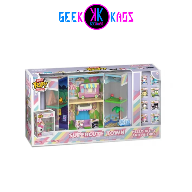 BITTY POP! BITTY BOX - HELLO KITTY -SUPERCUTE TOWN 10PIEZAS