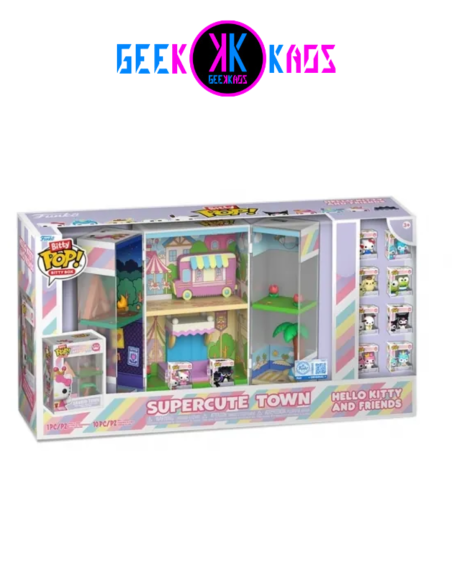 BITTY POP! BITTY BOX - HELLO KITTY -SUPERCUTE TOWN 10PIEZAS