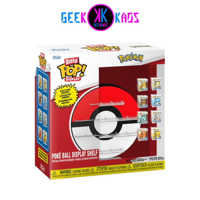 BITTY POP! DISPLAY - POKEMON - POKE BALL 8PIEZAS
