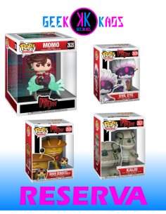 4-PACK - FUNKO POP! - DAN DA DAN - MOMO 2628, EVIL EYE 2629, DOVER DEMON 2630, KAIJU 2631