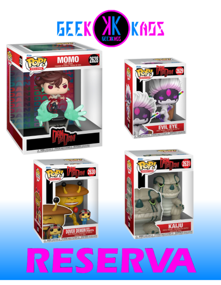 4-PACK - FUNKO POP! - DAN DA DAN - MOMO 2628, EVIL EYE 2629, DOVER DEMON 2630, KAIJU 2631