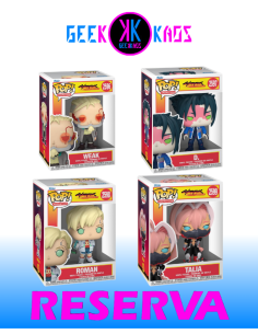 4-PACK - FUNKO POP! CYBERPUNK EDGERUNNERS - WEAK 2596, D. 2597, ROMAN 2598, TALIA 2599