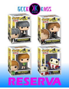 4-PACK - FUNKO POP! -PERSONA 4: REVIVAL - TEDDIE 1351, YOSUKE HANAMURA 1352, PROTAGONIST 1353, CHIE SATONAKA 1354