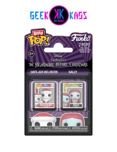 BITTY POP! - NIGHTMARE BEFORE CHRISTMAS - SANTA JACK SKELLINGTON & SALLY (2-PACK)
