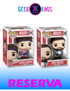 2-PACK - FUNKO POP! - ATLETI - JULIAN ALVAREZ 121, JAN OBLAK 122