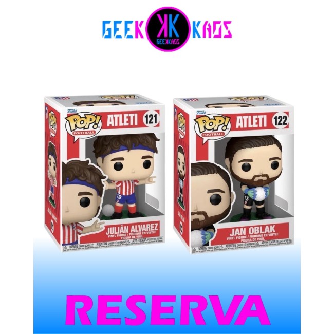 2-PACK - FUNKO POP! - ATLETI - JULIAN ALVAREZ 121, JAN OBLAK 122
