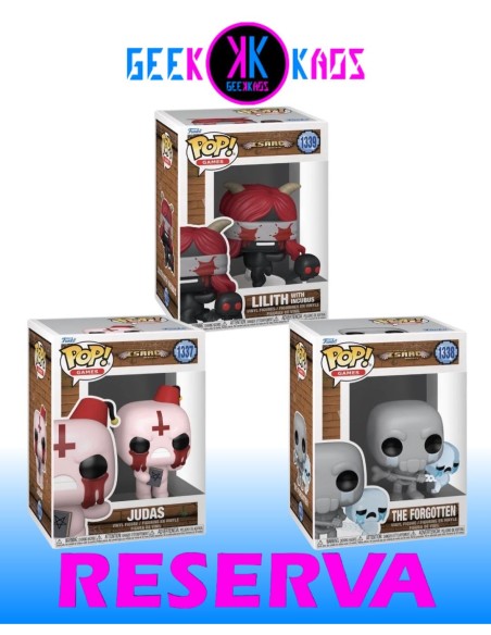 3-PACK - FUNKO POP! BINDING OF ISAAC - JUDAS 1337, THE FORGOTTEN 1338, LILITH WITH INCUBUS 1339