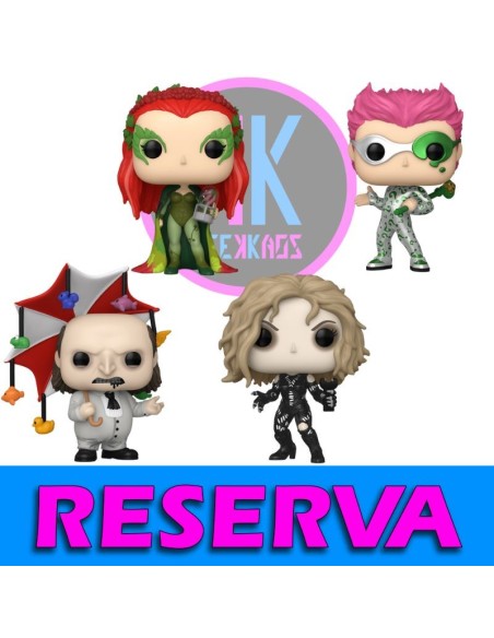 4-PACK - FUNKO POP BATMAN RETURNS - CATWOMAN 528, THE PENGUIN 529, THE RIDDLER 530, POISSON IVY 531