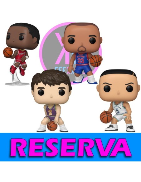 4-PACK - FUNKO POP NBA - MICHAEL JORDAN 193, JOHN STOCKTON 194, JASON KIDD 195, GRANT HILL 196