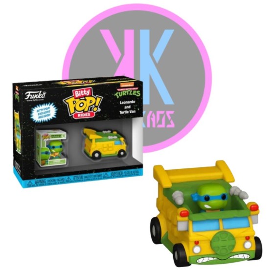 BITTY POP! RIDE - TEENAGE NINJA TURTLES - LEONARDO AND TURTLE VAN