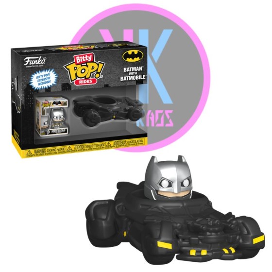 BITTY POP! RIDES - BATMAN -  BATMAN & BATMOBILE