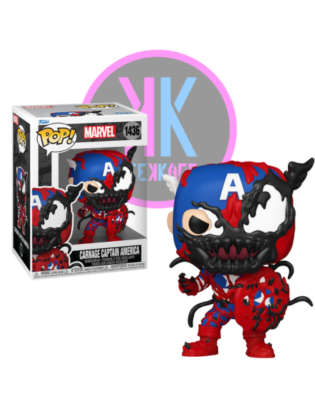 FUNKO POP - CARNAGE CAPTAIN AMERICA 1436