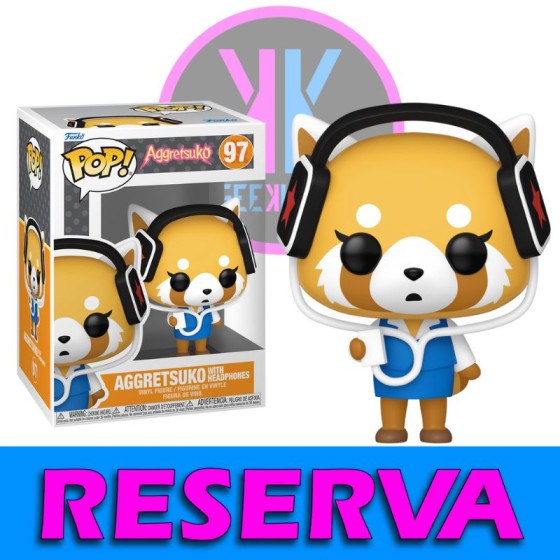 FUNKO POP - AGGRETSUKO - AGGRETSUKO WITH HEADPHONES 97