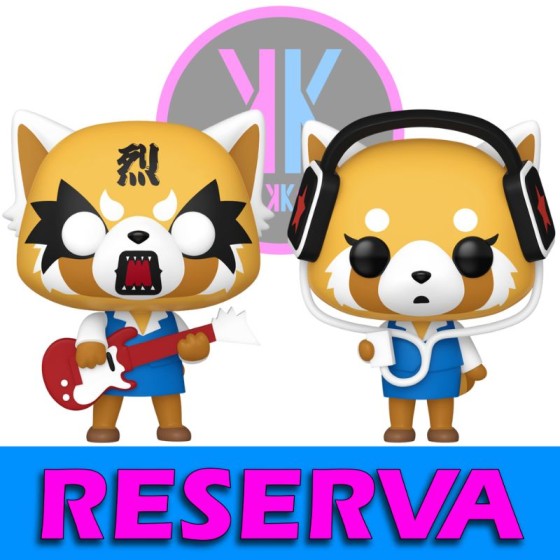 2-PACK - FUNKO POP AGGRETSUKO - AGGRETSUKO WITH GUITAR 96, AGGRETSUKO WITH HEADPHONES 97