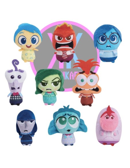 FIGURAS MISTERY DE PELUCHE - INSIDE OUT 8CM