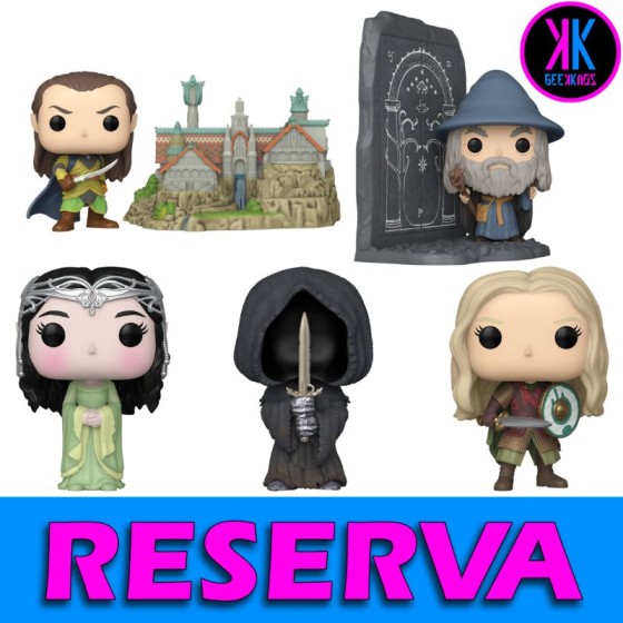 5-PACK - FUNKO POP! THE LORD OF THE RINGS - EOWYN 1743, NAZGUL 1744, ARWEN 1745, GANDALF DURING 1746, ELROND WITH RIVENDELL 1747