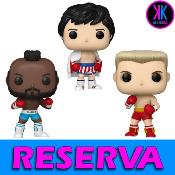 3-PACK - FUNKO POP ROCKY - ROCKY BALVOA 1713, CLUBBER LANG 1714, IVAN DRAGO 1715