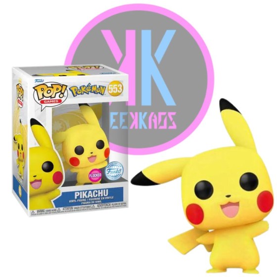 FUNKO POP! - POKEMON - PIKACHU 553 (SE) (FLOCKED)