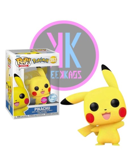 FUNKO POP! - POKEMON - PIKACHU 553 (SE) (FLOCKED)