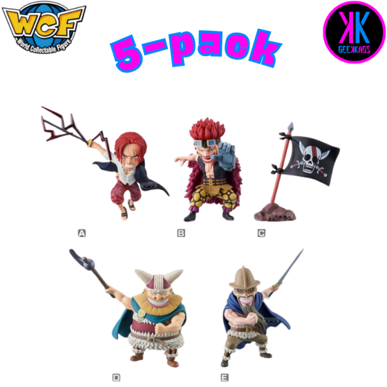 5-PACK WCF ONE PIECE - RED HAIR PIRATES VOL.1