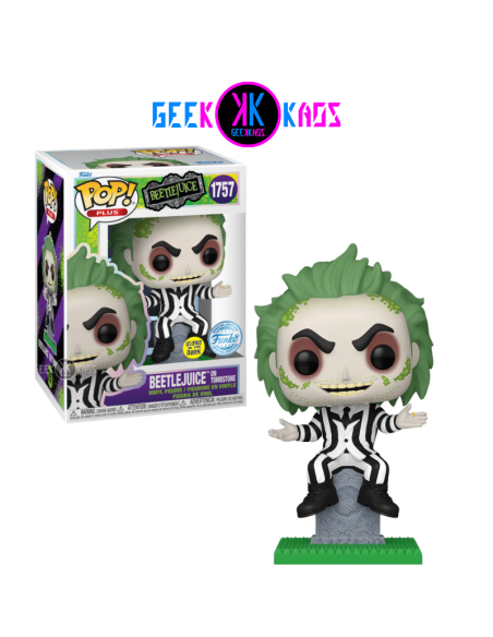 FUNKO POP! PLUS - BEETLEJUICE - BEETLEJUICE ON TOMBSTONE 1757 (GLOW) (SE)