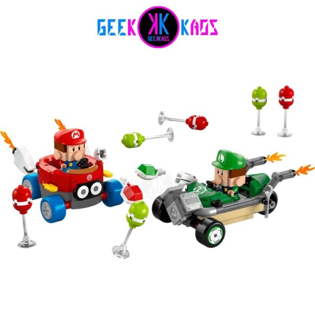 LEGO - SUPER MARIO - MARIO KART: BEBE MARIO VS. BEBE LUIGI - 321PCS