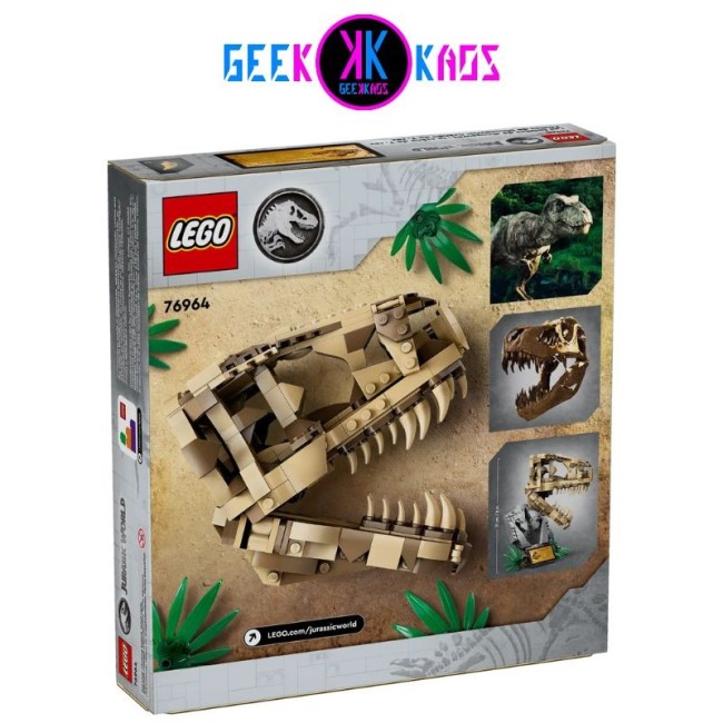 LEGO - JURASSIC WORLD - FOSILES DE DINOSAURIO: CRANEO DE T.REX - 577 PCS