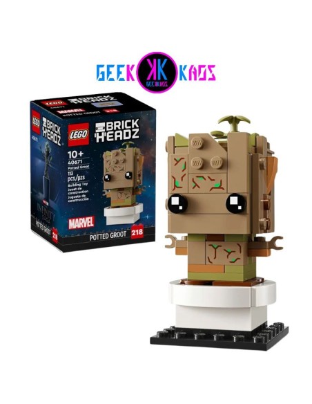 LEGO - MARVEL - BRICKHEADZ: GROOT EN MACETA - 113 PCS - 40671