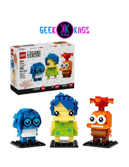 LEGO - DISNEY PIXAR - BRICKHEADZ: ALEGRIA, TRISTEZA Y ANSIEDAD - 300 - 40749