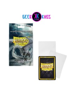 FUNDAS TCG - PERFECT FIT TRANSPARENTES (100 FUNDAS) - DRAGON SHIELD