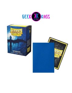 FUNDAS TCG - STANDARD MATTE DUAL - WISDOM - AZUL - 100UND - DRAGON SHIELD