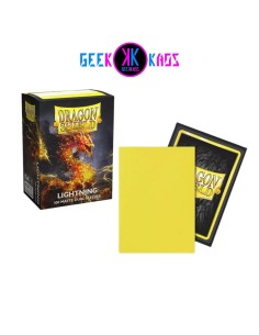 FUNDAS TCG - STANDARD MATE DUAL - LIGHTNING - AMARILLO - 100 UND - DRAGON SHIELD