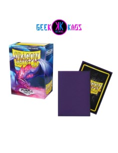 FUNDAS TCG - STANDARD MATTE - PURPLE - MORADO - 100 UND - DRAGON SHIELD