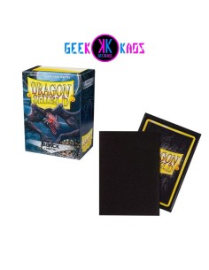 FUNDAS TCG - STANDARD MATTE - BLACK - NEGRO - 100 UND - DRAGON SHIELD