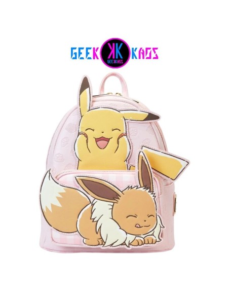 MINI MOCHILA - POKEMON - PIKACHU & EEVEE - LOUNGEFLY