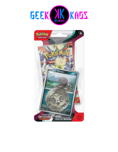 POKEMON TCG - SCARLET & VIOLET: OBSIDIAN FLAMES BLISTER (WOOPER) - INGLES