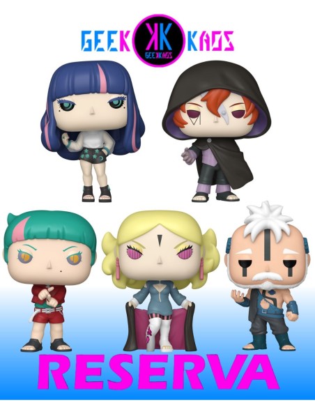 5-PACK - FUNKO POP! BORUTO - BORO 1616, CODE 1617, DAEMON 1618, DELTA 1619, EIDA 1920