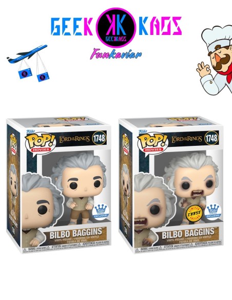 FUNKO POP! - THE LORD OF THE RINGS - BILBO BAGGINS 1748 (FUNKO SHOP) (BUNDLE)