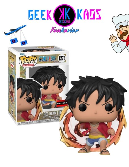 FUNKO POP! - ONE PIECE - RED HAWK LUFFY 1273 (AAA Anime Sticker)