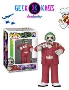 FUNKO POP! - BEETLEJUICE - BEETLEJUICE SHRINKEN HEAD 1761 (ENTERTAINMENT EARTH STICKER)
