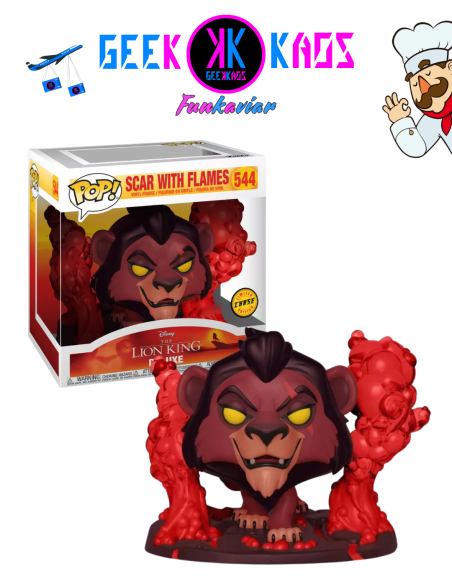 FUNKO POP! DELUXE - THE LION KING - SCAR WITH FLAMES 544 (SE) (CHASE)