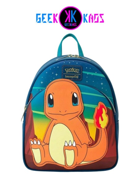 MINI MOCHILA - POKEMON - CHARMANDER (GITD) - LOUNGEFLY MINI MOCHILA - POKEMON - CHARMANDER (GITD) - LOUNGEFLY