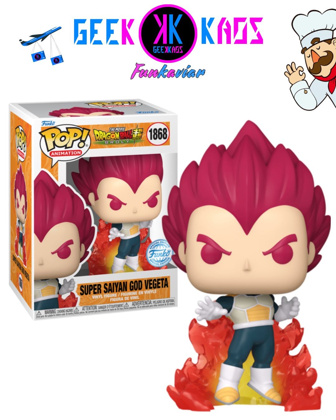 FUNKOPOP!-DRAGONBALLSUPER:BROLY-SUPERSAIYANGODVEGETA1868(SE)