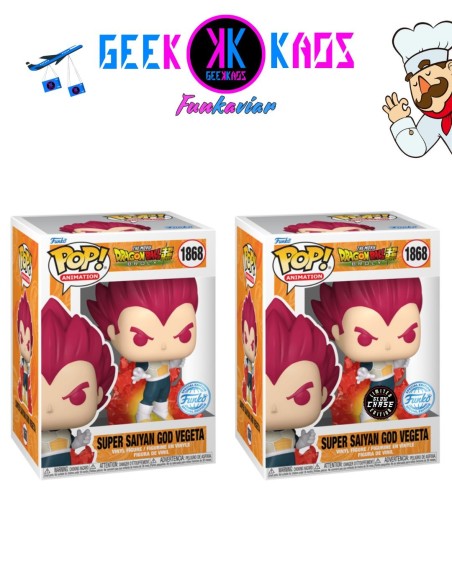 FUNKO POP! - DRAGON BALL SUPER: BROLY - SUPER SAIYAN GOD VEGETA 1868 (SE) (BUNDLE)