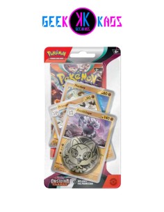 POKEMON TCG - BLISTER OBSIDIAN FLAMES PREMIUM CHECLANE -  (ANNIHILAPE) - INGLES