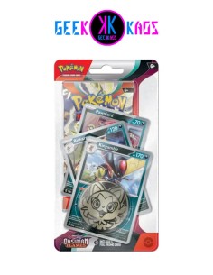 POKEMON TCG - BLISTER OBSIDIAN FLAMES PREMIUM CHECLANE -  (KINGAMBIT) - INGLES